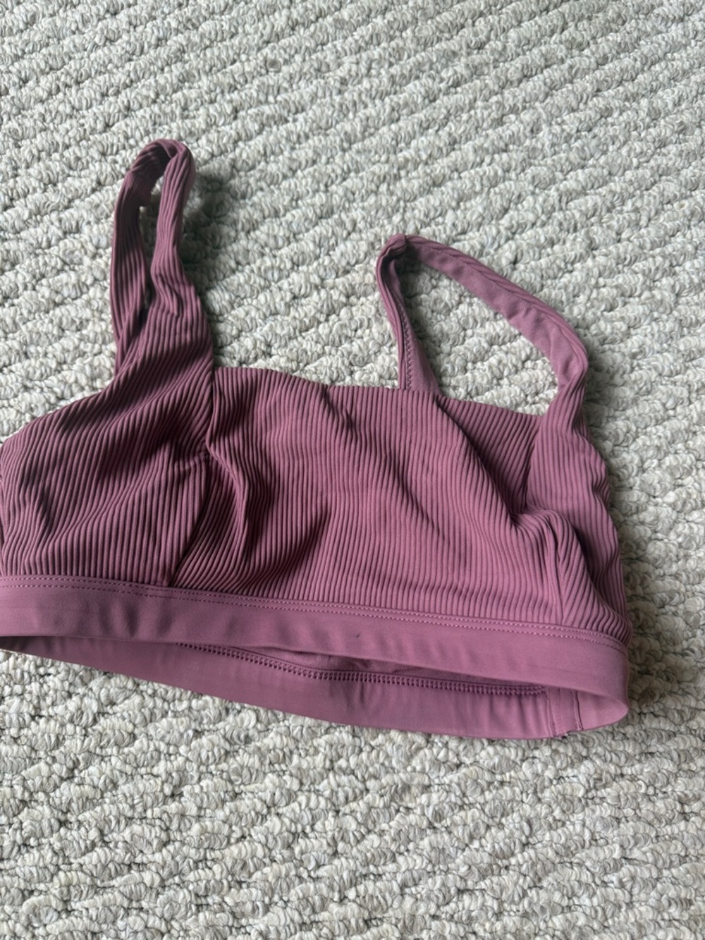 Body Glove Mauve Ribbed Bikini Top